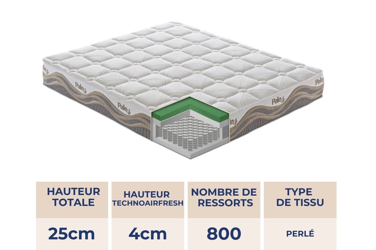 PALE HYBRID MATELAS RESSORT TECHNOAIRFRESH MED